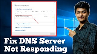 How to fix dns server not responding on windows 11/10/7 | Wifi or Wired Connection | 2024