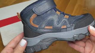 Ботинки Todler темно синие на липучке  4913