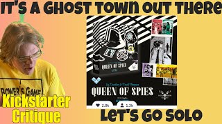 Queen Of Spies - WW1 Solo Game - Kickstarter Critique Review