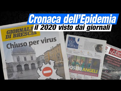 Cronaca dell'Epidemia di Covid, attraverso le prime pagine dei quotidiani