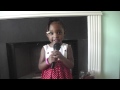 2 Year 5 Month Old April Elizabeth Sings Amazing Grace
