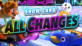 New AND Removed Shortcuts?! All Changes in Snow Land! - Mario Kart 8 Deluxe DLC Wave 2 | ANALYSIS