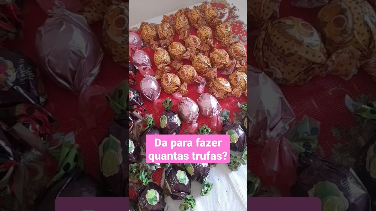 1 kilo de chocolate da para fazer quantas trufas#shorts #trufas