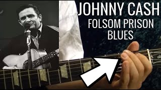 Folsom Prison Blues by JOHNNY CASH - Guitar Lesson