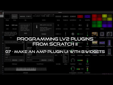 07 Make An Amp Plugin UI With B.Widgets - Programming LV2 Music Production Plugins From Scratch II