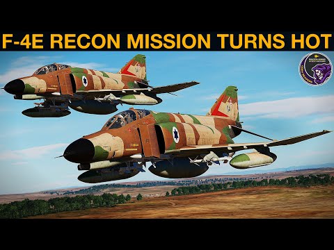 1971 Dangerous Israeli F-4E Mission To Spy On Syrian SAMs | DCS Reenactment