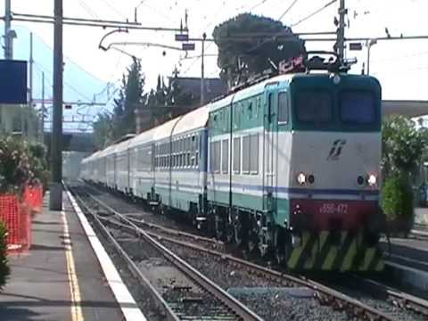 E656.472 in partenza con l' ICN 1956 Palermo Centrale/Siracusa - Roma Termini