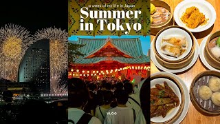 TOKYO VLOG| going to a summer festival, Yokohama Minatomirai fireworks, Chinatown