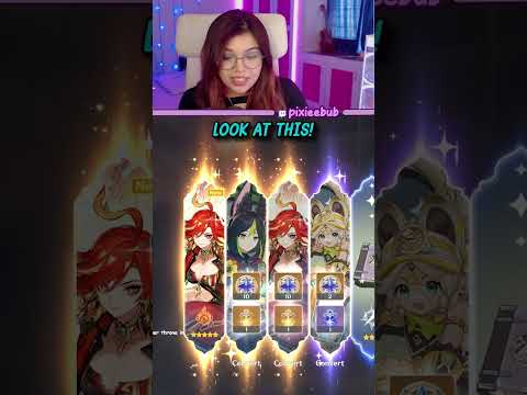 The Luckiest 10 Pull in Genshin Impact History (Capturing Radiance) #Shorts