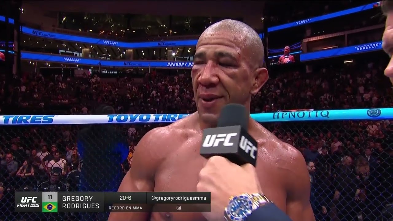 #UFCSacramento Gregory Rodrigues: Entrevista en el Octágono