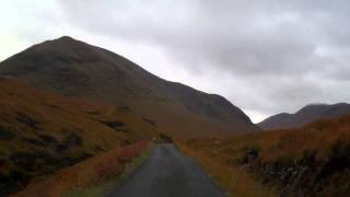 preview picture of video 'Autumn Drive Through Glen Etive Scottish Highlands Scotland'