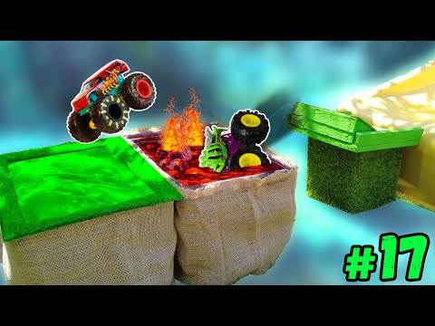 Competition #17: CHAMPIONSHIP '25 Hot Wheels MONSTER TRUCK Racing in the Pool Slide Race Slime Lava