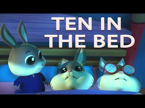 dez na cama | canção para crianças | poema do bebê | Ten In The Bed | Counting Song | Kids Rhyme