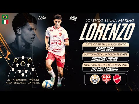 LORENZO SENNA ⚽ Attacking Midfielder | Winger - Meia-Atacante | Extremo ⚽ Highlights 2025