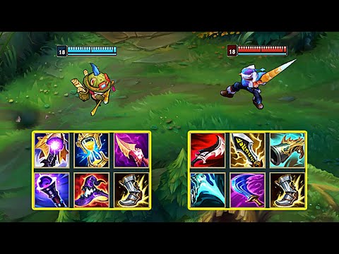 TEEMO vs MASTER YI FULL BUILD FIGHTS & Best Moments!