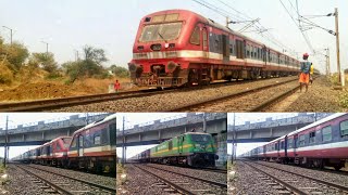 preview picture of video '|| Old & Dusty Looking DEMU Rakes of NFR Zone Heading Towards Nagpur with GMO WAG9 || IndianRailways'