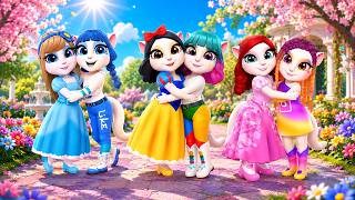 👑 Princesses Become Social Media Girls!  TikTok, YouTube, Instagram, Facebook & Google | Angela 2