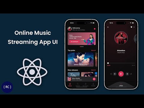 Online Music Streaming App UI in React Native Expo | Music Player App | Music App