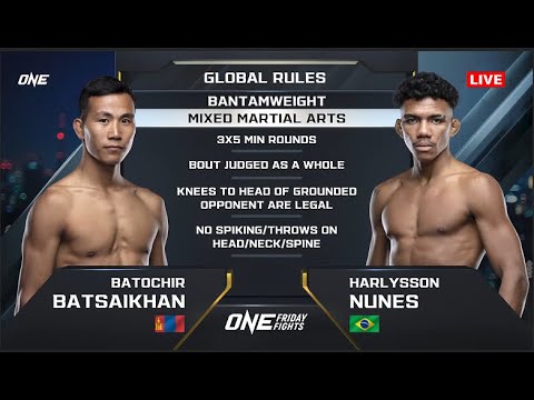 Batochir Batsaikhan vs Harlysson Nunes full fight