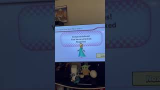 I unlocked Rosalina in Mariokart Wii by saving a file in super Mario galaxy