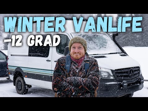 Winter camping at -12 degrees ❄️🚐 With a campervan on the Seiser Alm | Vanlife documentary