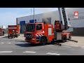 Loods poedercoatingbedrijf Multinal in brand