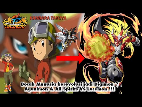 Agunimon & All Spirits VS Lucemon Satan Mode - Get Susanoomon Ancient Spirit Evolution!