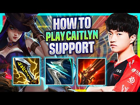LEARN HOW TO PLAY CAITLYN SUPPORT LIKE A PRO! - T1 Keria Plays Caitlyn Support vs Yuumi! |