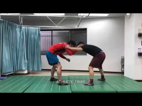#0069　組手→片足タックル　wrestling techniques and training　レスリング