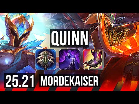 QUINN vs MORDEKAISER (TOP) | 500+ games | EUW Master | 25.21