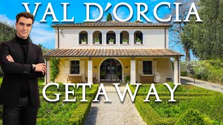 LUXURY VILLA WITH POOL FOR SALE IN VAL D'ORCIA, TUSCANY