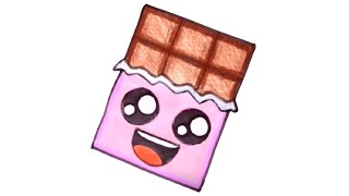 Como Desenhar um CHOCOLATE KAWAII - Desenho Fofo