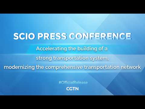 Live: SCIO press conference on accelerating the building of a strong transportation system
