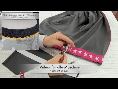 Die Flachnaht auf der Overlock | Courleys.de