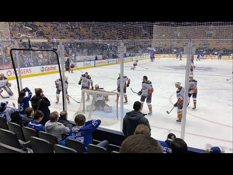 Ducks@Leafs pre-game warm up