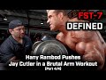 FST-7 DEFINED: Hany Rambod Pushes Jay Cutler in a Brutal Arm Workout (Part 4/4)