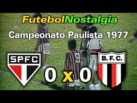 São Paulo 0 x 0 Botafogo-SP - 18-05-1977 ( Campeonato Paulista )