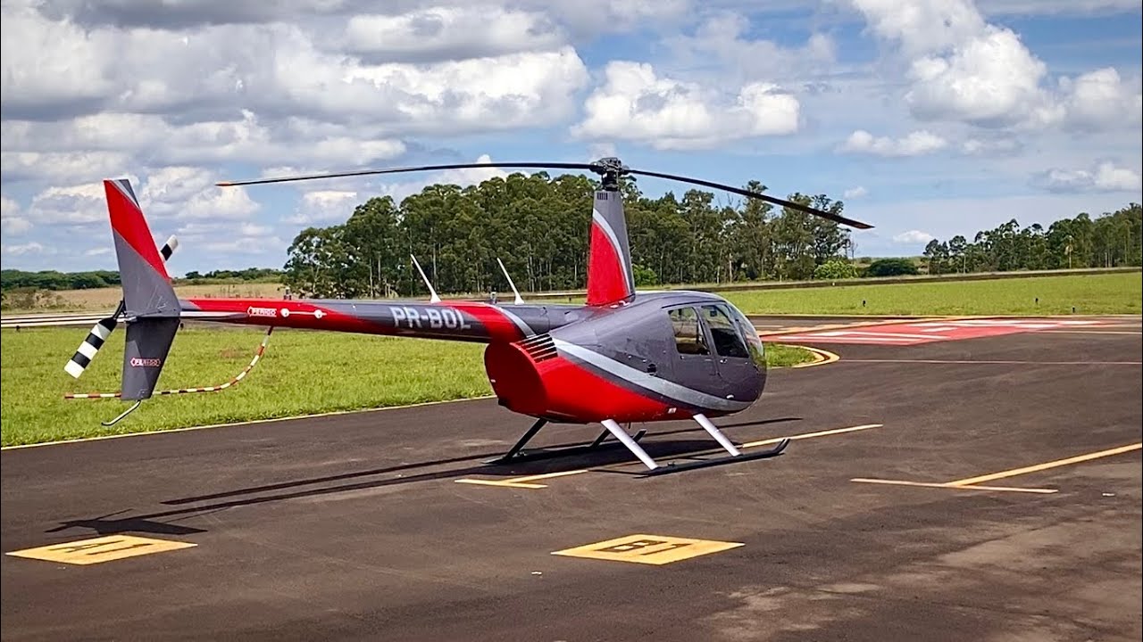 Acionamento e decolagem Robinson R44 Raven II