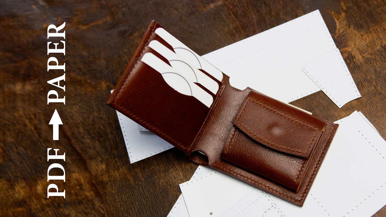 Transferring PDF template to cardboard. A quick way to work with patterns. Leather craft tutorial