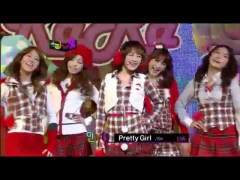 081221 E513 KBC SBS Inkigayo KARA - Pretty Girl