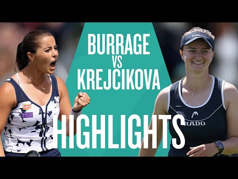 Jodie Burrage v Barbora Krejcikova Highlights | Lexus Eastbourne Open 2025 | LTA