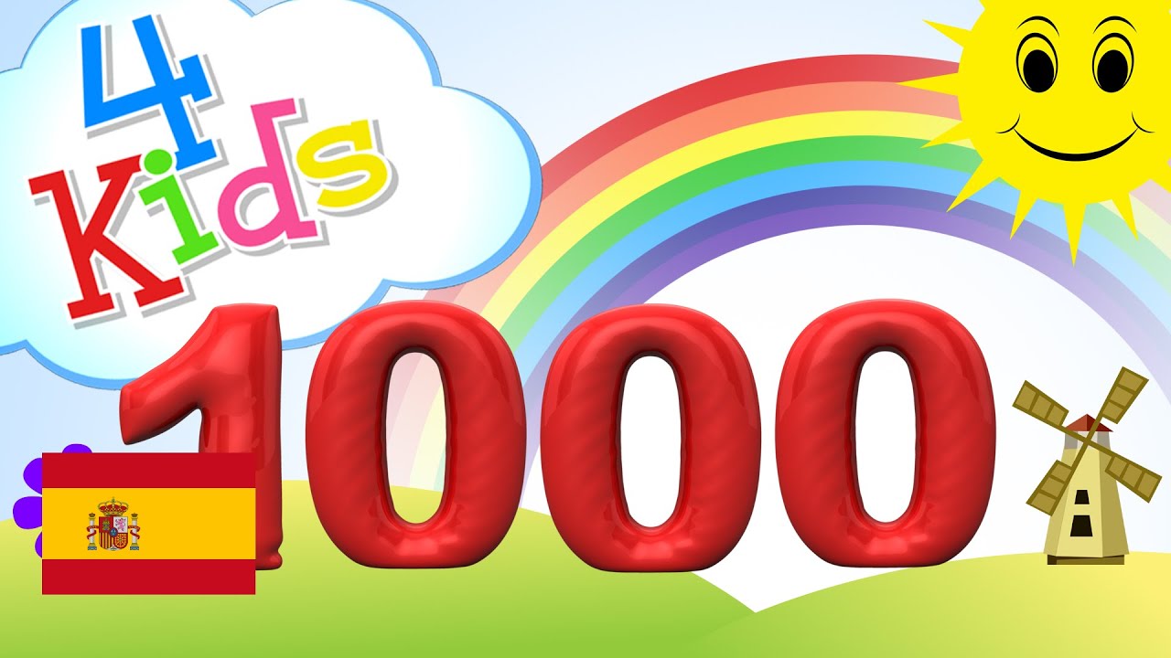 Aprender contar los números de 100 a 1000, 100 pasos - para niños y bebés (español)