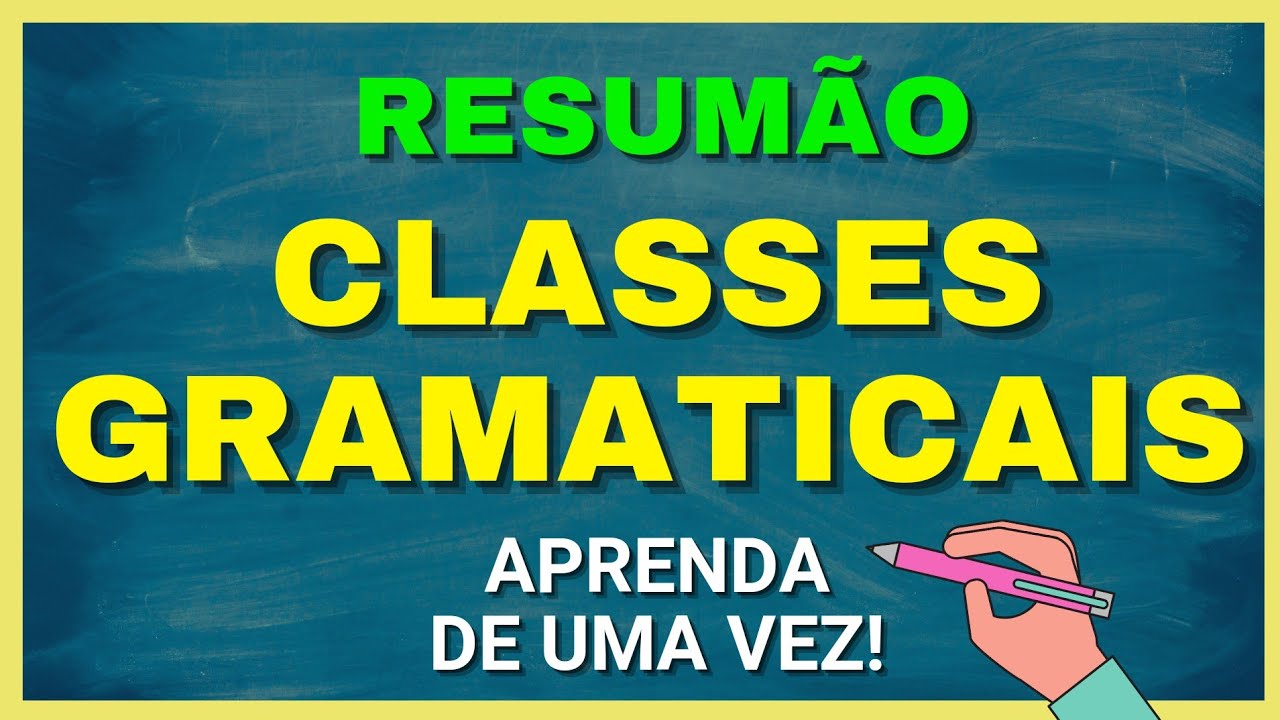 Aprenda as 10 Classes gramaticais em 8 minutos!