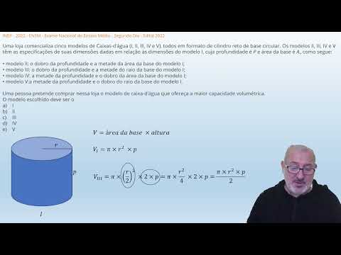 ENEM - 2022 COMPARAÇÃO DE VOLUMES
