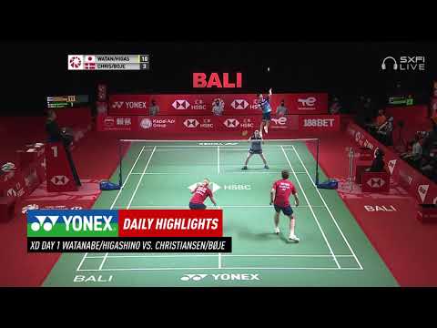 World Tour Finals 2021 | Day 1 XD: A Higashino / Y Watanabe (JPN) vs. M Christiansen / A Boje (DEN)