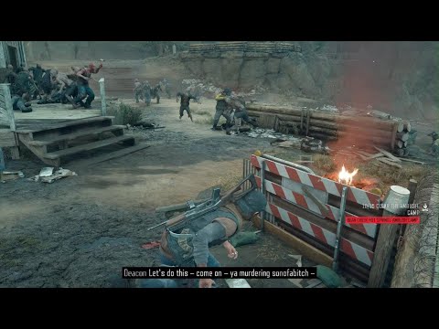 DAYS GONE_ Horde vs Marauder camp.