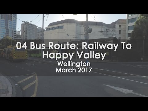 OLD 04 Weekday Bus Route To Happy Valley, Wellington - Timelapse