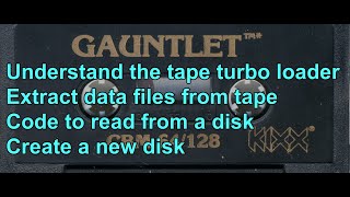 C64 Coding - Transfer a multiload game from tape to disk