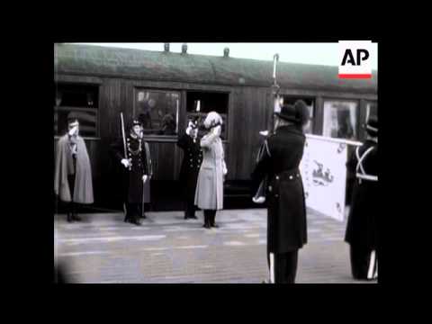 FILM NEWS ITEMS - KING GUSTAV VISITS OSLO, NORWAY