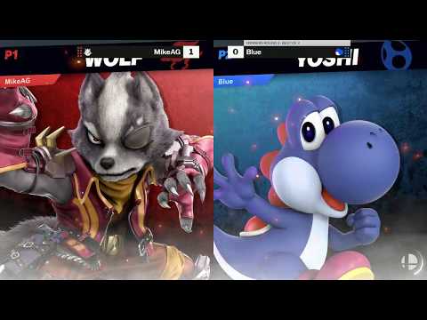 A Saturday Ultimate Tournament WR3 - MikeAG (Wolf) vs Blue (Yoshi)